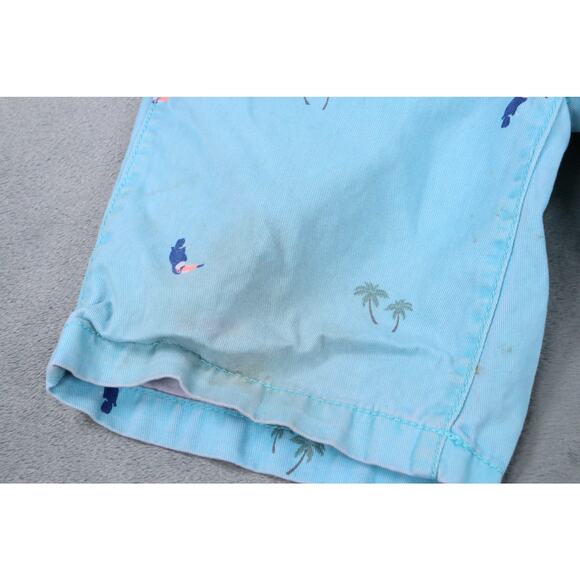 The Children’s Place Boys Shorts Size 8 Blue Toucan Palm Tree Print Casual - Picture 3 of 8